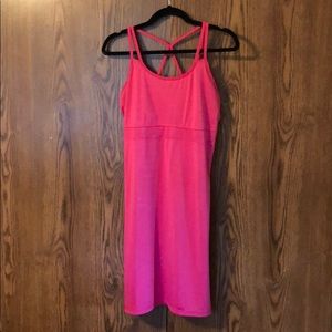 FOR CHELSEA- pink strappy back sundress